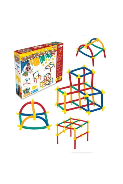 DEDE 03461 Süper Bambu Çubuklar 200 Parça