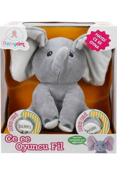 BABYCİM Cee-ee Oyuncu Jumbo Fil - Resim 3