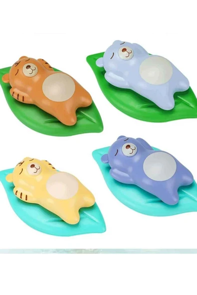 Oruç Oyuncak Bebek Banyo Oyuncak Ayı Banyo Oyuncakları Küvet Oyuncağı Neşeli Set - 5