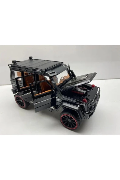 Oruç Oyuncak G65 JİP DİECAST METAL 1.24 KOLEKSİYON G 63 MODEL ARABA 6 KAPI AÇILIR IŞIK SES VE FAR STOP YANAR - 3
