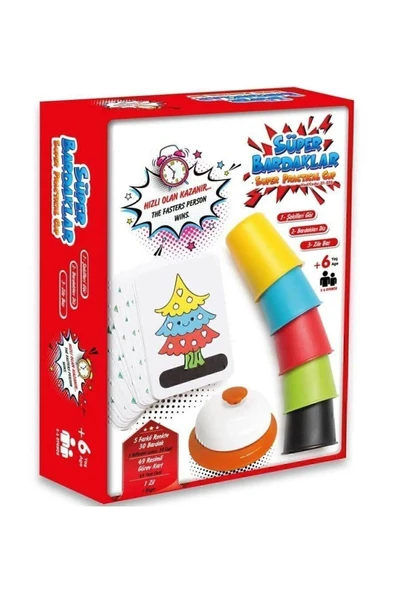 Venüs Zıp Zıp Bardaklar Eğitici Bardak Zeka Oyunu