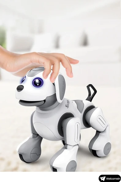 Oruç Oyuncak Oyuncak 2.4 GHz Full Fonksiyon Uzaktan Kumandalı Şarjlı El Sensörlü İnteraktif Akıllı Robot Köpek - 6