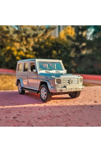 WELLY 1:32 / 1:36 Mercedes Benz G Class G500 Diecast Model Araba Gri - 2