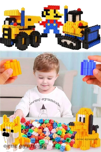 Oruç Oyuncak Tiktak Bloklar 600 Parça Eğitici Ve Çıt Çıt Oyuncak Eğitici Tik Tak Bloklar Lego Tiktak ürün görseli