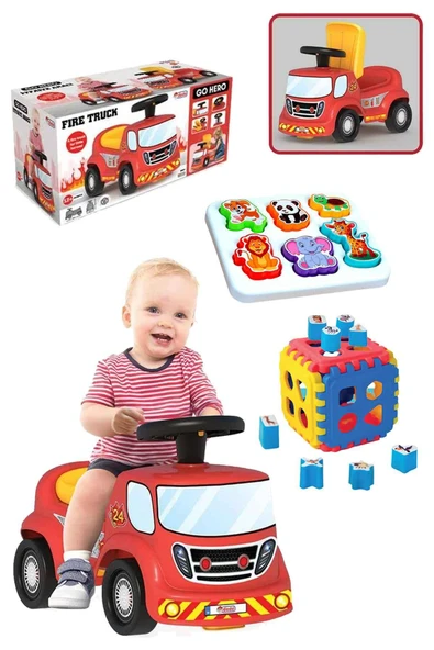 Oruç Oyuncak Eğitici Geliştirici Neşeli Dostlar Bultak Go Hero İtfaiye İlk Arabam ürün görseli