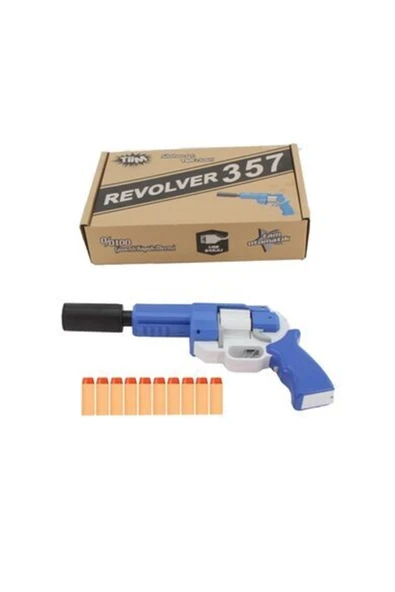 Fırsat Oyuncak Şarjlı Tam Otomatik Sünger Atan Tabanca Revolver