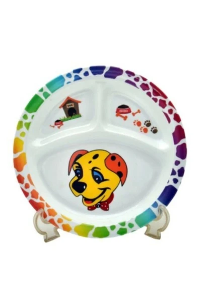 ggs Bebek Mama Tabağı Köpek Formlu 5 Li Set Melamin Oval - 2