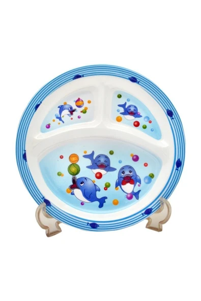 ggs Yunus Melamin Bebek Mama Yemek Tabağı Kabı Bardak Kaşık 5li Set - 2
