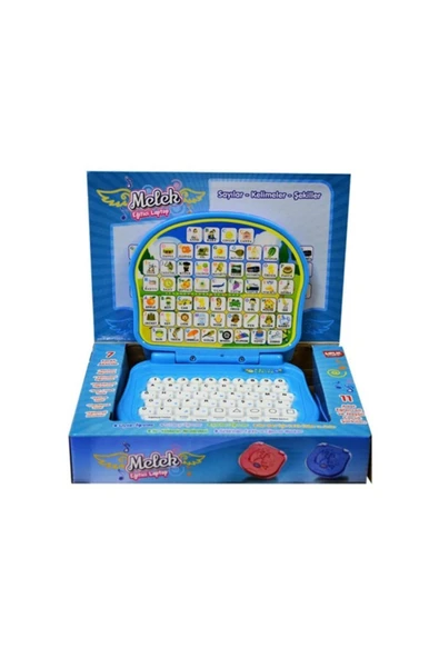 Birlik Oyuncak Türkçe Ingilizce Melek Eğitici Laptop-mavi - Resim 2