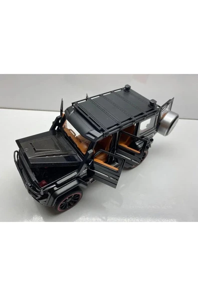 Oruç Oyuncak G65 JİP DİECAST METAL 1.24 KOLEKSİYON G 63 MODEL ARABA 6 KAPI AÇILIR IŞIK SES VE FAR STOP YANAR - 5
