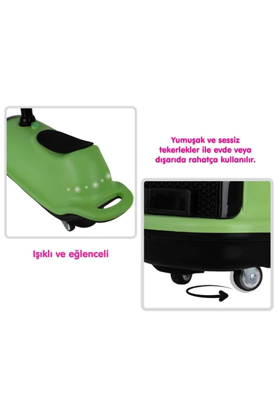 BABYCİM İLK ARABAM TURBO BİNGİT ARABA - YEŞİL - 3