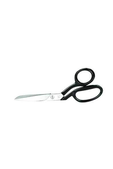 MERZE Siyah Saplı Yatık Kumaş Ve Deri Makası 8" / 20,32 Cm