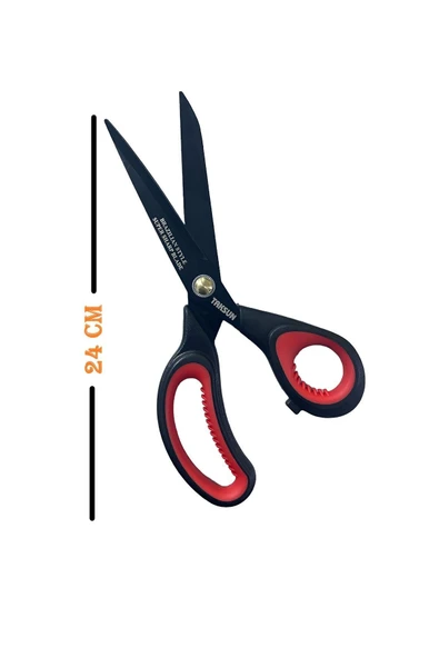 Taksun Terzi Makası Siyah 9 İnç 24 Cm GL208 Kumaş - Terzi Makası