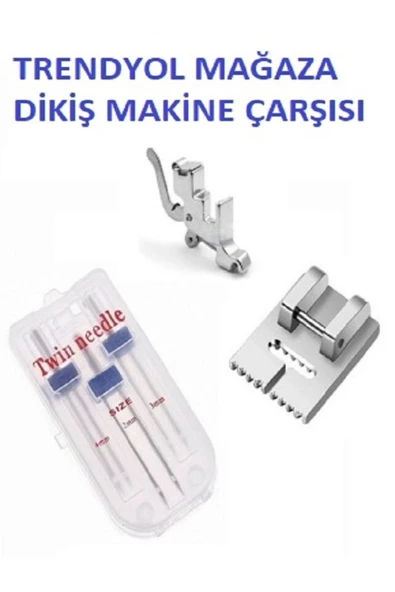 Singer Safety Dikiş Makina Çarşısı Singer Beko Janome Zetina Nervür Ayak Ve Çift Iğne Seti Ayak Tutucu Beraber