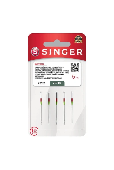 SİNGER Dikiş Makinesi Iğnesi 2020- 70/10 Numara - 2