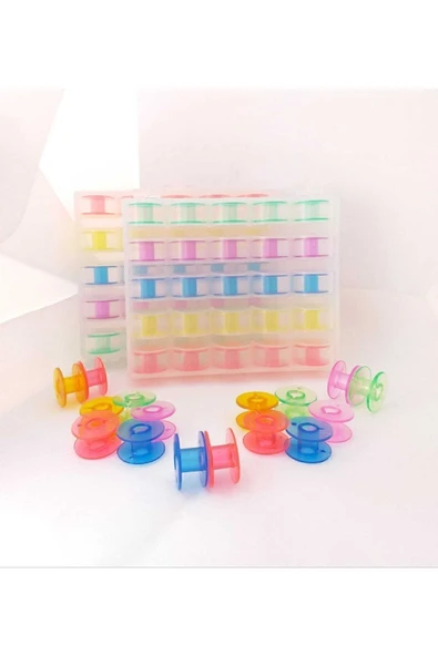 Unkapanı Plastik Masura Ev Tipi Masura Renkli 25li Paket