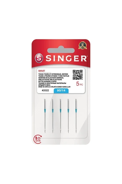 SINGER 2020 90/14 Uyumlu Numara Dikiş Makinesi Iğnesi 10'lu Avantajlı Paket - 2