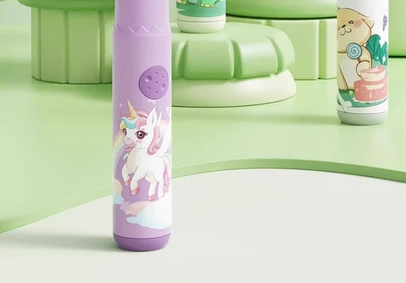 Çocuk Elektrikli Diş Fırçası - İvory + 6 Orijinal Fırça Başlığı - Resim 7