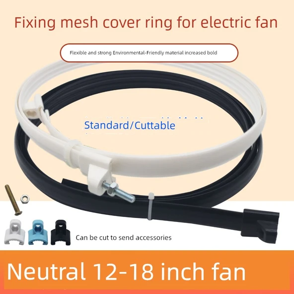 Elektrikli Fan Halka - 18 İnç (50cm) Siyah - 6