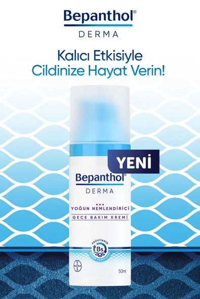Bepanthol Derma Yoğun Nemlendirici Gece Bakım Kremi 50 ml Provitamin B5 Bakım Kompleksi - 6