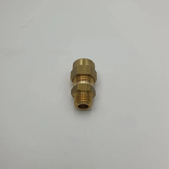 Sarı Pirinç Yüksüklü Rekor 3/8 - 9.52mm - 4