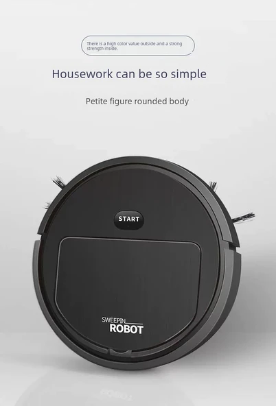 Akıllı Temizlik Robotu K235 Beyaz Süpürme Vakumlama Mop - 6
