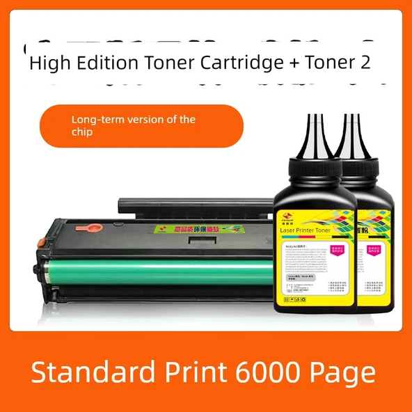 Yüksek Versiyon Kartuş 1 + 2 Şişe Toner