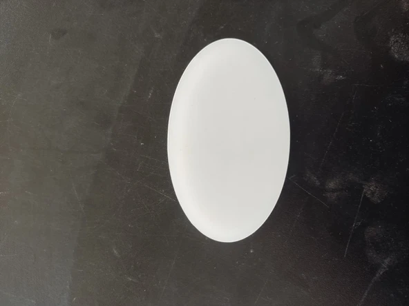 HEROPLEKSİ ŞEFFAF PLEKSİ (25ADET) EN: 10 CM BOY: 6 CM ELİPS 2MM KALINLIĞINDA SÜSLEMEYE UYGUN