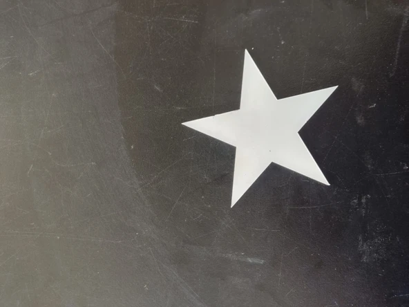 HEROPLEKSİ ŞEFFAF PLEKSİ (25ADET) 8CM YILDIZ 2MM KALINLIĞINDA SÜSLEMEYE UYGUN