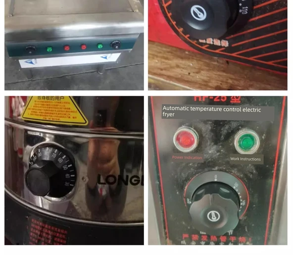 Ayarlanabilir Sıcaklık Kontrol Cihazı Termostat - 25A Beyaz Alt 50-300 Derece (Vida Arayüzü) 2 Feet - 8