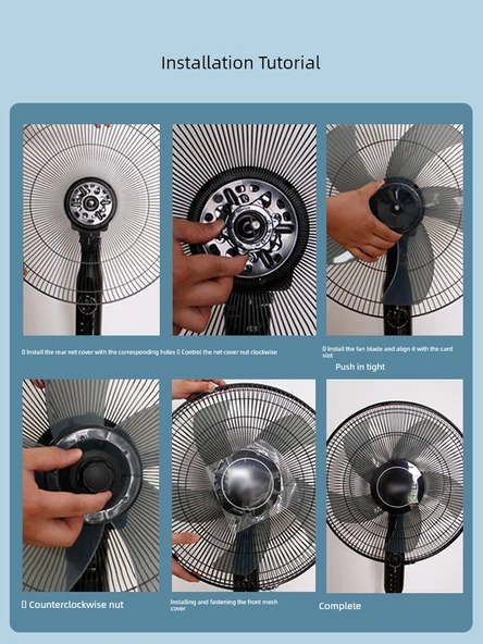 Fan Kanadı Sıradan - 12 inç [5 yaprak] - Şeffaf Siyah - 5