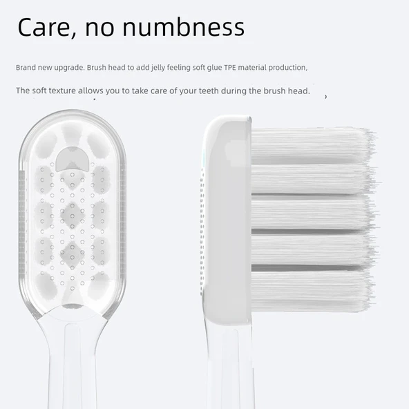 Elektrikli Diş Fırçası Başlığı - Şeffaf - Standart Diş Eti Koruma - 8 Adet - Resim 6