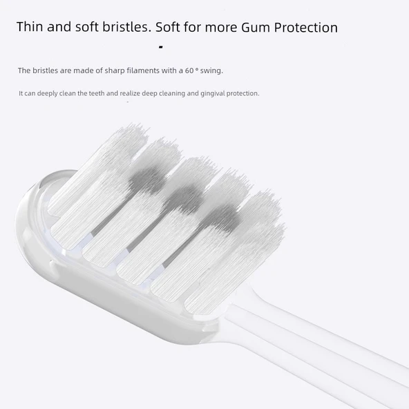 Elektrikli Diş Fırçası Başlığı - Şeffaf - Standart Diş Eti Koruma - 8 Adet - Resim 11