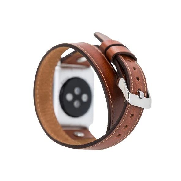 Apple Watch Uyumlu Deri Kordon 42-44-45mm DT ST RST2EF - 2