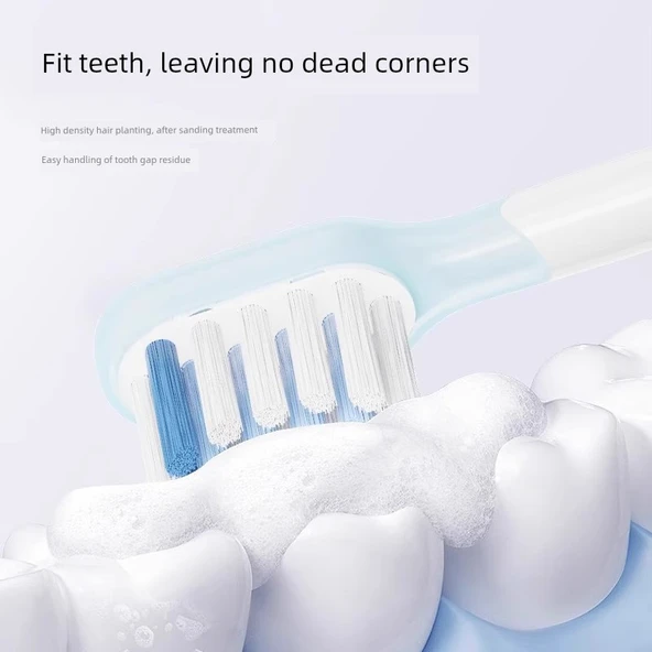 Elektrikli Diş Fırçası Başlığı - Şeffaf - Standart Diş Eti Koruma - 8 Adet - Resim 8