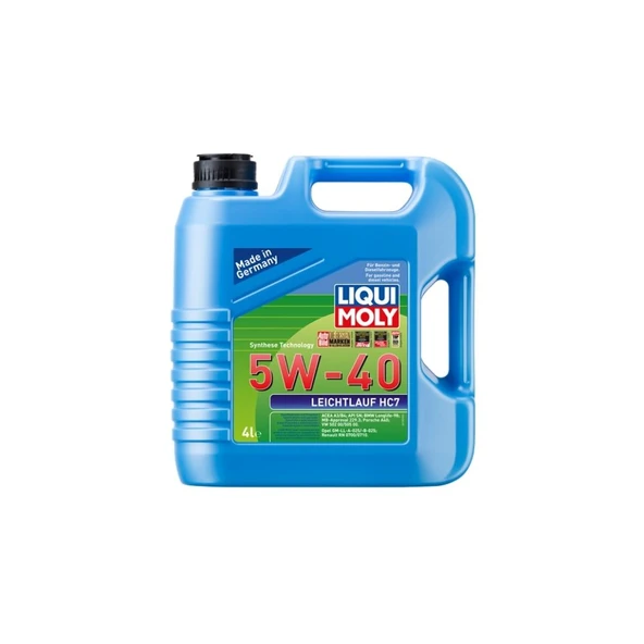 LIQUI MOLY 5W40 Motor Yağı Sentetik LEICHTLAUF HC7 4 Litre 1382