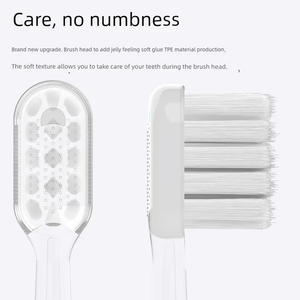 Elektrikli Diş Fırçası Başlığı - Şeffaf - Standart Diş Eti Koruma - 8 Adet - Resim 12