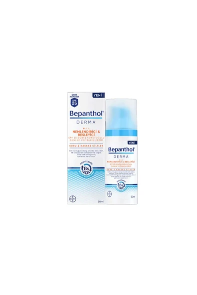 Bepanthol Derma Kuru Ve Hassas Ciltler Nemlendirici Spf25 Yüz Bakım Kremi
