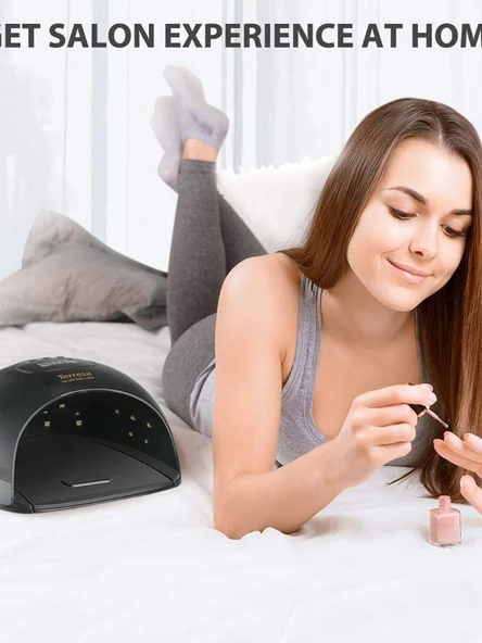 UV LED Tırnak Kurutma Lambası - Parlak Siyah - 2