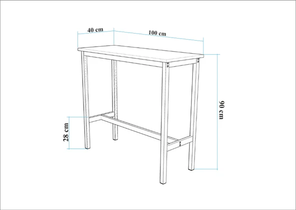 Esyala Riva Masa Takımı beyaz - 6