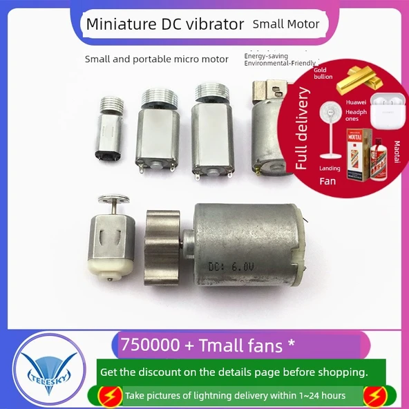 Vibrasyon Motoru - 545 Model DC6V1.6A - 2