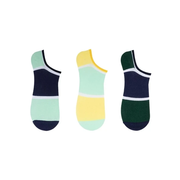 The Socks Company 3 Çift Desenli Erkek Babet Çorap - 2