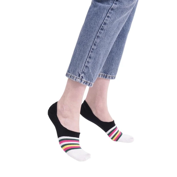 The Socks Company 3 Çift Desenli Kadın Babet Çorap - 3