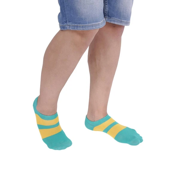 The Socks Company 3 Çift Desenli Erkek Babet Çorap - 4