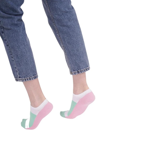 The Socks Company 3 Çift Desenli Kadın Babet Çorap - 4