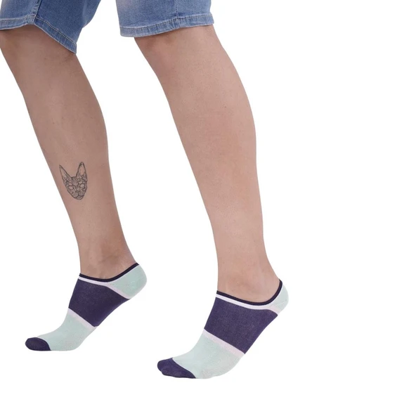 The Socks Company 3 Çift Desenli Erkek Babet Çorap - 5
