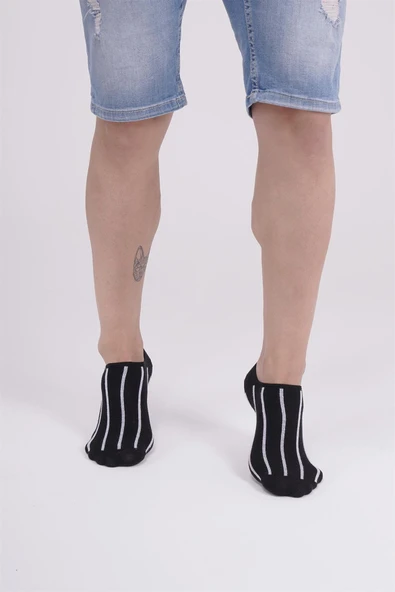 The Socks Company 3 Çift Desenli Erkek Babet Çorap - 4