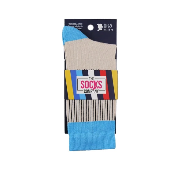 The Socks Company Desenli Kadın Soket Çorap
