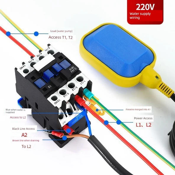Otomatik Su Seviyesi Kontrol Cihazı - A Sınıfı Ulusal Standart Yuvarlak - 5 m - Resim 3