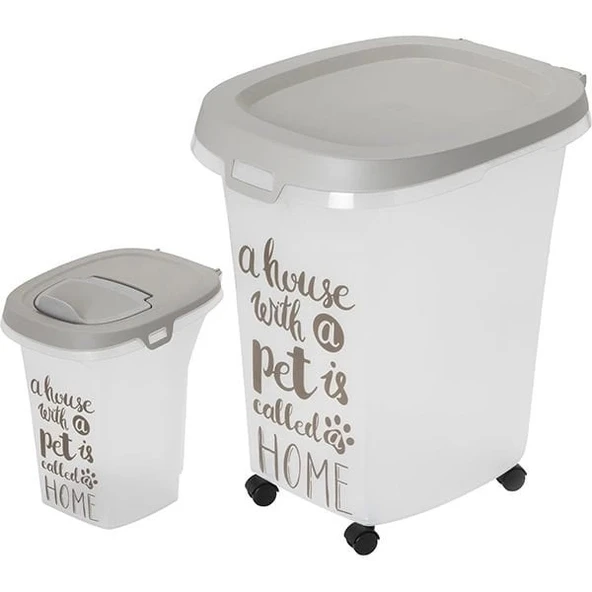 Moderna Tekerlekli Mama Saklama Kabı Story 6 Lt 27x22x28 Cm